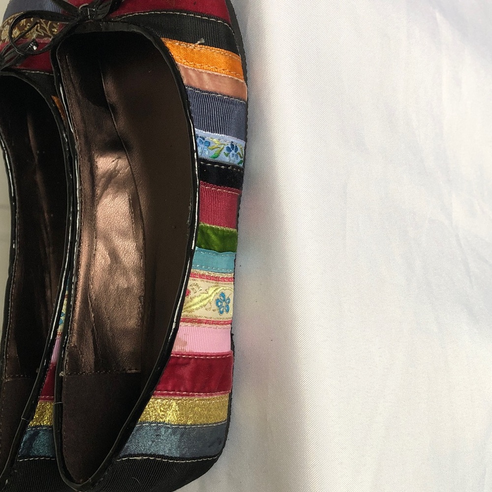 Rampage Women's Colorful Striped Flats - Picture 7 of 8